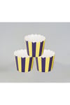 Sarı Lacivert Taraftar Cupcake Kek Kapsülü 10lu ve 10 lu kürdan