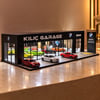 Kişiselleştirilebilir ışıklı showroom galeri (arabalar yoktur)