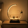 Led ışıklı ve balık tutan adamlı moon set akvaryum (açıklamayı okuyunuz)