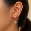Marka çengel küpe (gold)