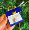 Özel kutusunda stitch kolye