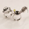 Silver BFF açılan sponge bob ve petric yüzük (1 adet)
