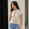 Zara yarım kollu bluz