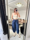 Baggy lacivert jean