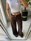 Tensel kahverengi jean