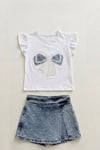 Şort Etek Tshirt İkili Takım