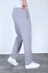Baggy Keten Pantolon Jogger Gri