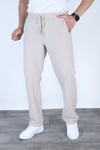Baggy Keten Pantolon Jogger Taş