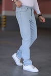 Buz Mavisi Erkek Regular Fit Rahat Kesim Jean Pantolon