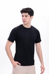 Erkek 5'li Tişört Seti %100 Pamuk Basic Regular Fit Bisiklet Yaka Düz Renk Günlük T-Shirt