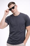 Erkek 5'li Tişört Seti %100 Pamuk Basic Regular Fit Bisiklet Yaka Düz Renk Günlük T-Shirt