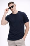 Erkek 5'li Tişört Seti %100 Pamuk Basic Regular Fit Bisiklet Yaka Düz Renk Günlük T-Shirt