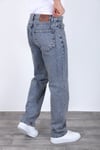 Erkek Açık Gri Baggy Kot Pantolon - Geniş Kalıp Günlük Rahat Denim Jean