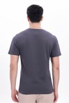 Erkek Antrasit Basic Tişört – Regular Fit Bisiklet Yaka %100 Pamuk 30/1 Süprem Kumaş Günlük T-Shirt