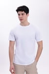 Erkek Beyaz Basic Tişört – Regular Fit Bisiklet Yaka %100 Pamuk 30/1 Süprem Kumaş Günlük T-Shirt
