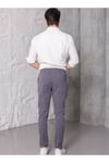 Erkek Gri Jogger Pantolon – Rahat Kesim, Bağcıklı, Mevsimlik Günlük Kullanım