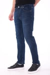Erkek kobalt Diz İzi Yapmayan Pamuklu Esnek Denim Jean Kot Pantolon Regular Kalıp