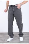 Erkek Koyu Gri Baggy Kot Pantolon - Geniş Kalıp Günlük Rahat Denim Jean