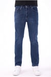 Erkek koyu lacivert Diz İzi Yapmayan Pamuklu Esnek Denim Jean Kot Pantolon Regular Kalıp
