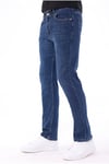 Erkek koyu lacivert Diz İzi Yapmayan Pamuklu Esnek Denim Jean Kot Pantolon Regular Kalıp