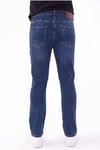 Erkek koyu lacivert Diz İzi Yapmayan Pamuklu Esnek Denim Jean Kot Pantolon Regular Kalıp