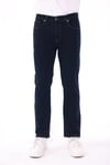 Erkek koyu zift Diz İzi Yapmayan Pamuklu Esnek Denim Jean Kot Pantolon Regular Kalıp
