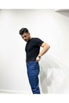 Erkek Mavi Regular Kalıp Likralı Esnek Kot Pantolon