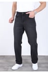 Erkek Siyah Baggy Kot Pantolon - Geniş Kalıp Günlük Rahat Denim Jean