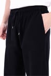 Erkek Siyah Jogger Pantolon Beli Lastikli Bağcıklı %100 Pamuk Keten Baggy Rahat Günlük Pantolon