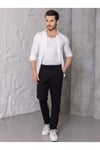 Erkek Siyah Jogger Pantolon – Rahat Kesim, Bağcıklı, Mevsimlik Günlük Kullanım