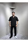 Gömlek pantolon Erkek Keten Takım Oversize Kalıp