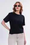 Kadın 10'lu Tişört Seti %100 Pamuk Basic Regular Fit Bisiklet Yaka Düz Renk Günlük T-Shirt