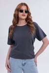 Kadın 5'li Tişört Seti %100 Pamuk Basic Regular Fit Bisiklet Yaka Düz Renk Günlük T-Shirt