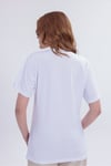 Kadın Beyaz Basic Tişört – Regular Fit Bisiklet Yaka %100 Pamuk 30/1 Süprem Kumaş Günlük T-Shirt