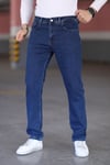 Lacivert Erkek Regular Fit Rahat Kesim Jean Pantolon