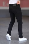 Siyah Erkek Regular Fit Rahat Kesim Jean Pantolon