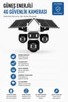 Idex ID-2440 4 Lensli Solar Panelli Güneş Enerjili 4g Kamera