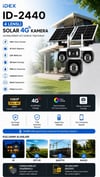 Idex ID-2440 4 Lensli Solar Panelli Güneş Enerjili 4g Kamera