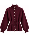 Angora bordo hırka - 20
