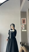 Premium siyah scuba etek - 14
