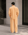 Erkek Modal Kumaş Oversize Gömlek Baggy Pantolon Takım