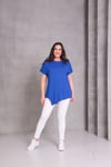 2101 Asimetrik Kesim Basic T-shirt