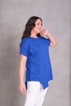 2101 Asimetrik Kesim Basic T-shirt