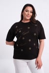 6831 Kuş Gözü Detaylı Bluz