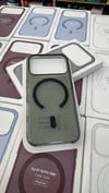 iPhone 17 Pro / 18 Pro Uyumlu MagSafe Şeffaf Siyah Kılıf