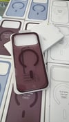 iPhone 17 Pro Max / 18 Pro Max Uyumlu Şeffaf Vişne MagSafe Kılıf
