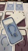  iPhone 17 Pro / 18 Pro Uyumlu Şeffaf Mavi MagSafe Kılıf