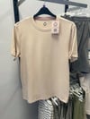 Bej  %100 Pamuk 240 gsm tişört 