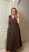 marka model kahve elbise