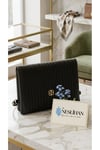 Kadın Pileli Rugan Clutch El Çantası Siyah